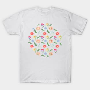 Folk art flowers T-Shirt